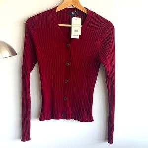 NWT Uniqlo Ribbed Merino Wool Top
